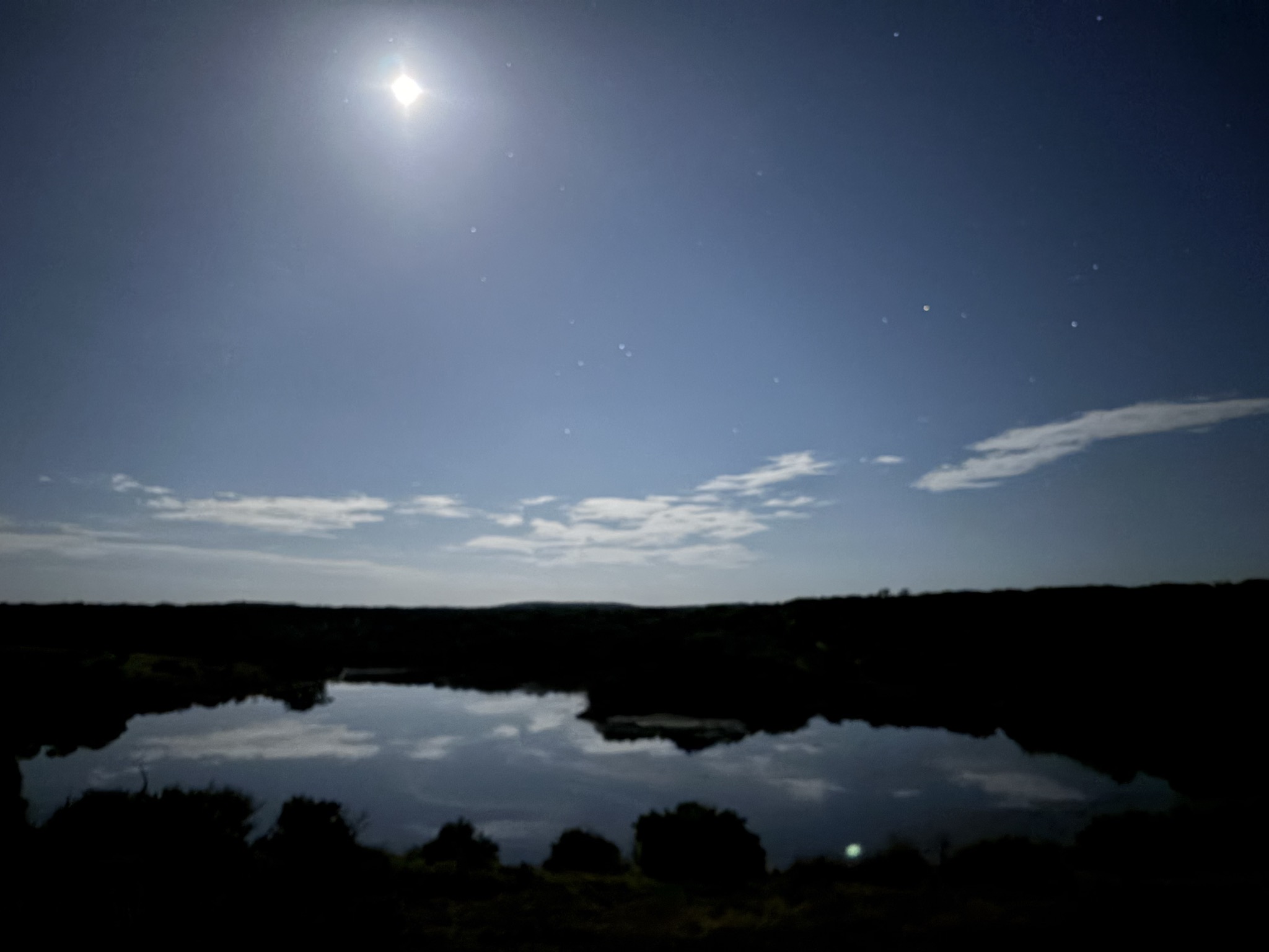 Moonlit Texas Hill Country landscape - Nored Farms